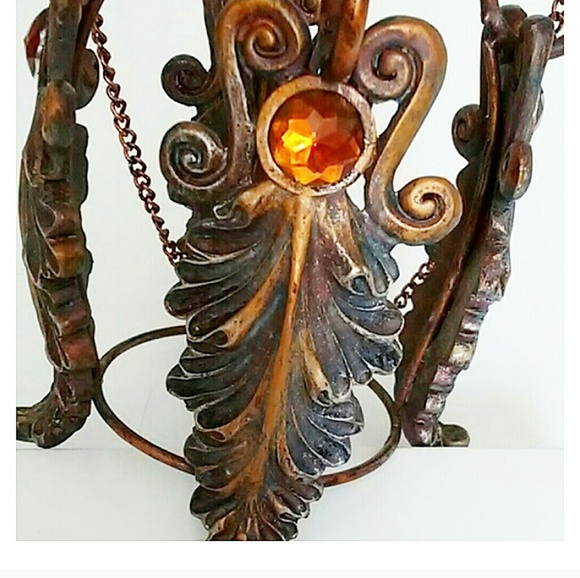 Hurricane Candle Holder With Hanging Chain - Picture 6 of 8